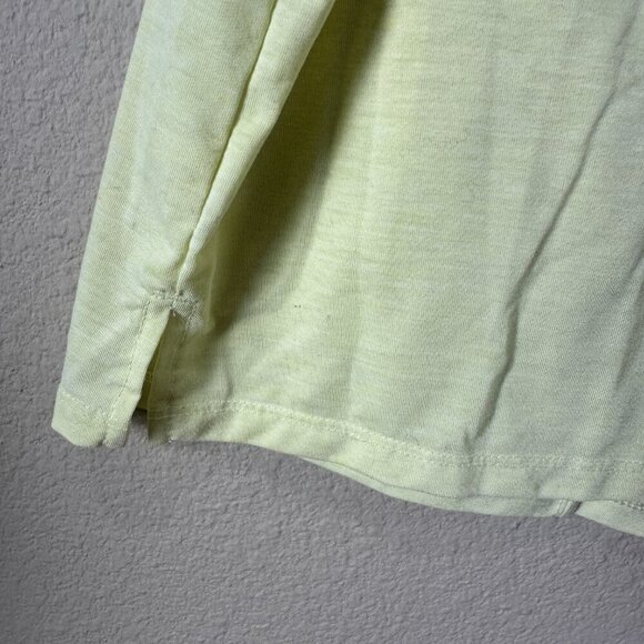 ALL IN MOTION Cropped Bright Yellow Glitter Crop Top Shirt Size XS - Picture 5 of 7